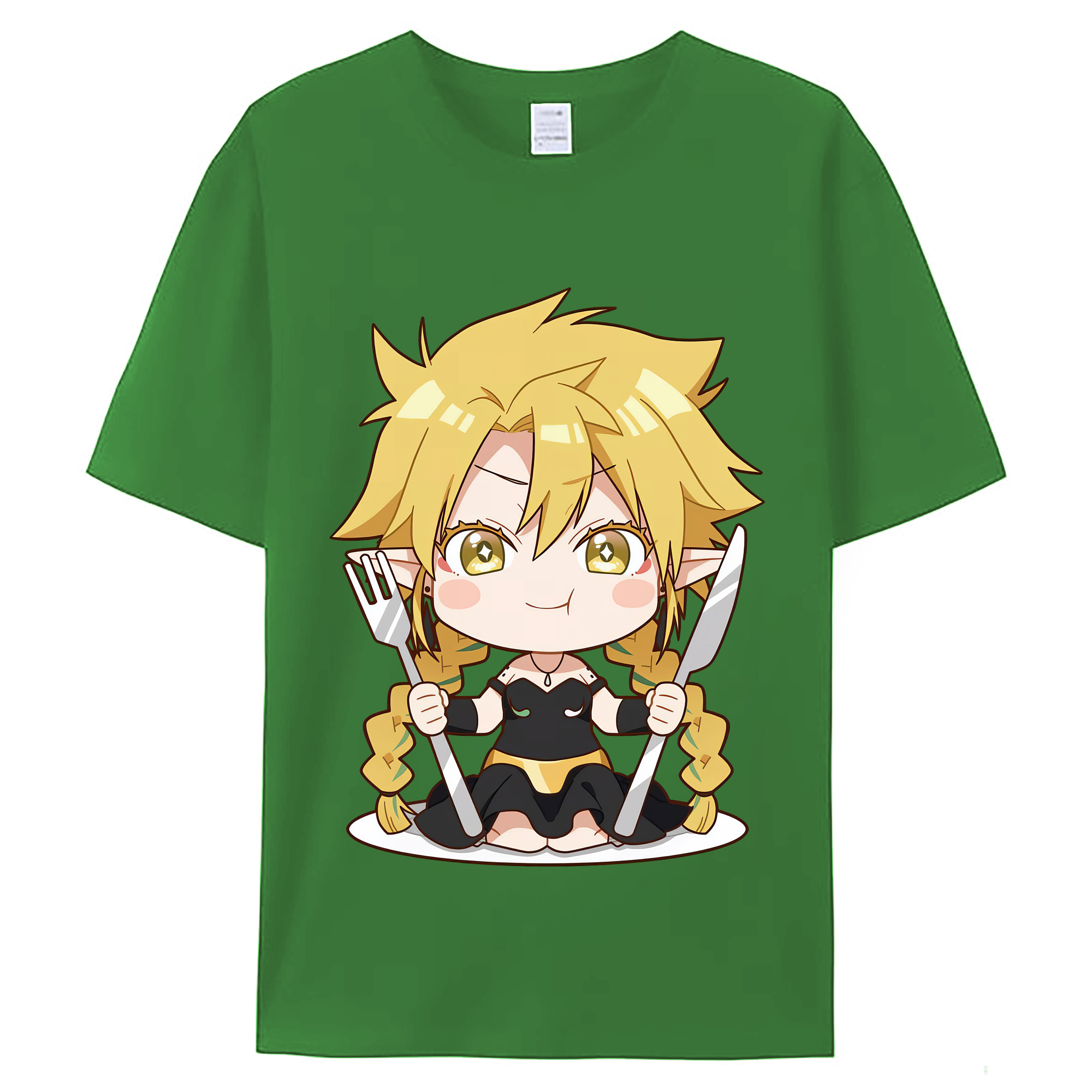 （画像用） 転スラ Regarding Reincarnated to Slime レディースカジュアルプリントTシャツ（綿100％）